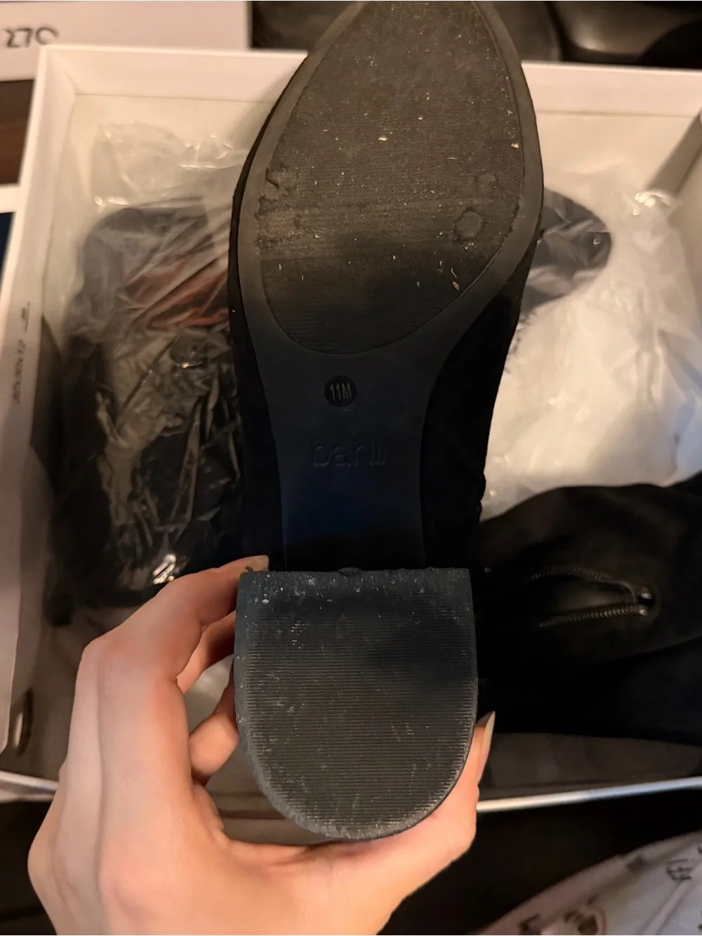 Bar III Black Over-the-Knee Suede Boots